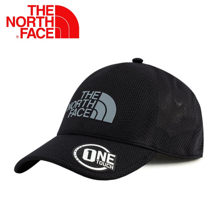 【The North Face One Touch 透氣棒球帽《黑》】3KBS/鴨舌帽/遮陽帽/運動帽/跑步登/悠遊山水