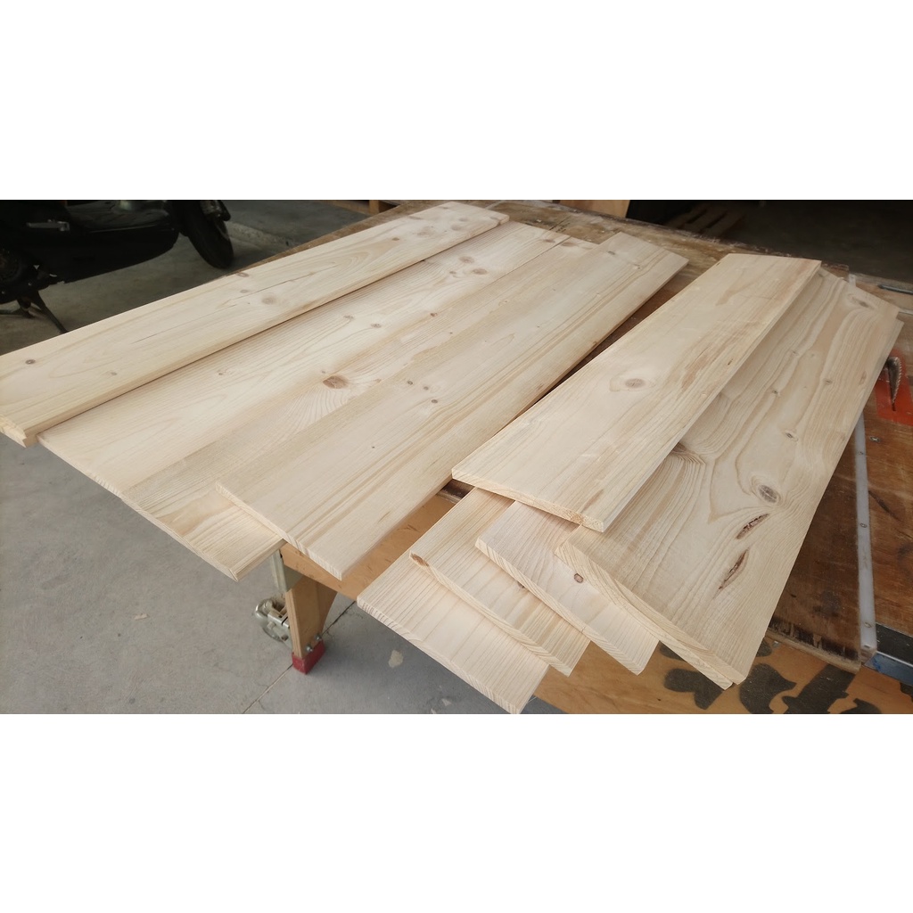 [北美雲杉實木板材13.6*1*75/80/90] 實木薄板材 薄木板