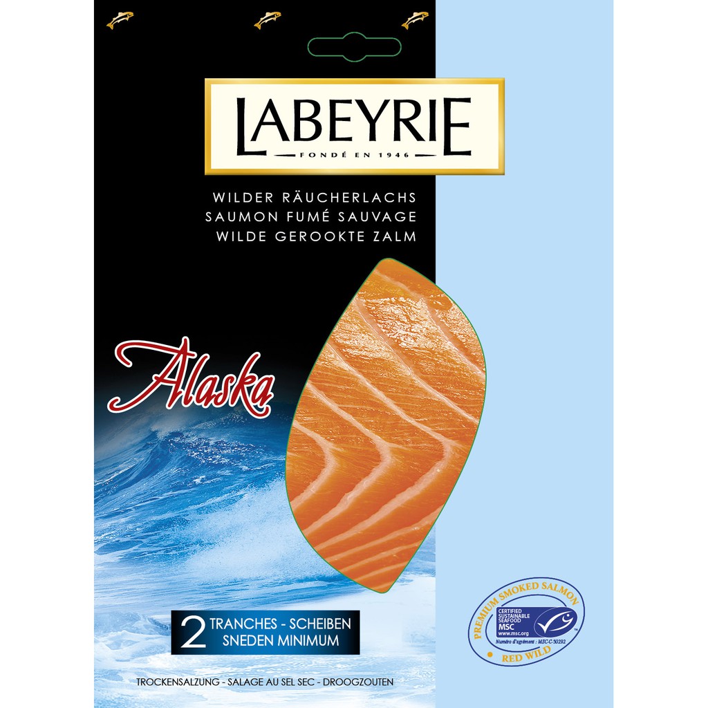 🍀世界吃貨🍀嚴格生食等級 切片阿拉斯加燻鮭魚 LABEYRIE 💘燻鮭的專家👍獨特煙燻法👍沙拉、配酒👍安心吃