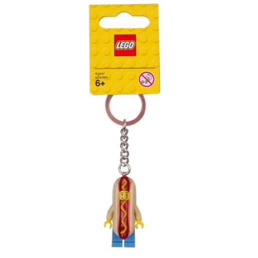 正版 LEGO 樂高鑰匙圈 經典人 熱狗人 人偶鑰匙圈 車鑰匙 背包吊飾 鎖圈 吊飾 COCOS FG280