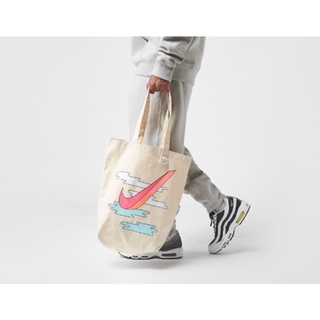 全新現貨 Nike Heritage Tote 米色 個性塗鴉設計 托特包