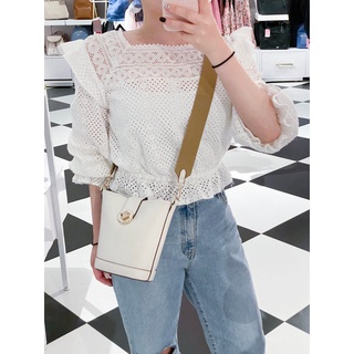 【現貨】美國代購 Kate Spade KS 春夏 新品 Audrey 皮革 寬背帶 水桶包 斜揹包
