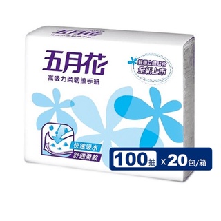 五月花 快速吸水 擦手紙100抽/包