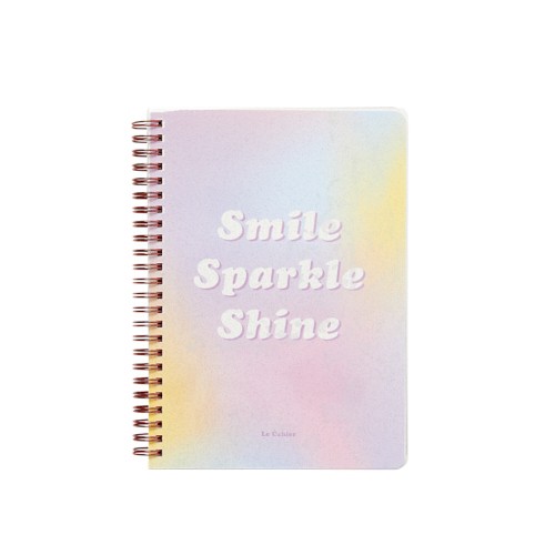 [ARTBOX OFFICIAL] Smile Sparkle Shine PVC線圈網格筆記本 (80頁)