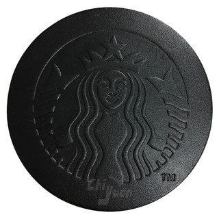 Starbucks 台灣星巴克 2015 高雄夢時代 女神LOGO 皮質杯墊 牛皮杯墊 黑女神 黑品牌經典品牌