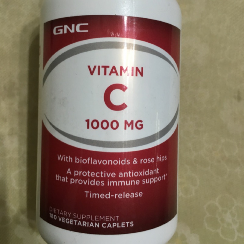 美國GNC 長效維他命C vitamin 1000 180顆