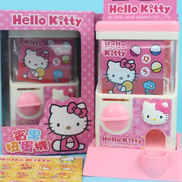 Hello Kitty扭蛋機 A377.A442KT賓果扭蛋機/一個入 凱蒂貓 迷你扭蛋機-正版授權-發.田