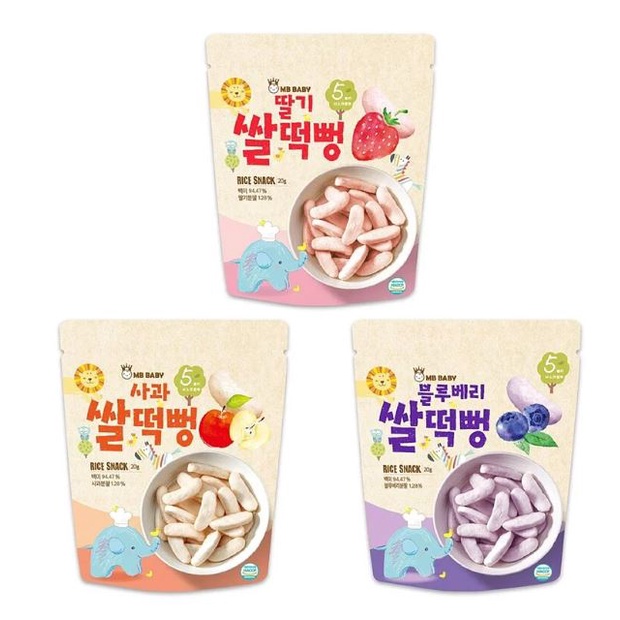 《《水果大米餅》》*.。韓國 MB BABY萌寶寶 *.。(草莓/蘋果/藍莓)大米餅.幼兒牙餅.❣寶寶餅乾❣5m+