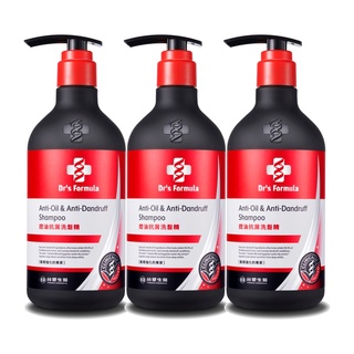 《台塑生醫》Dr's Formula控油抗屑洗髮精(升級版)三代580g(3入/4入/6入)