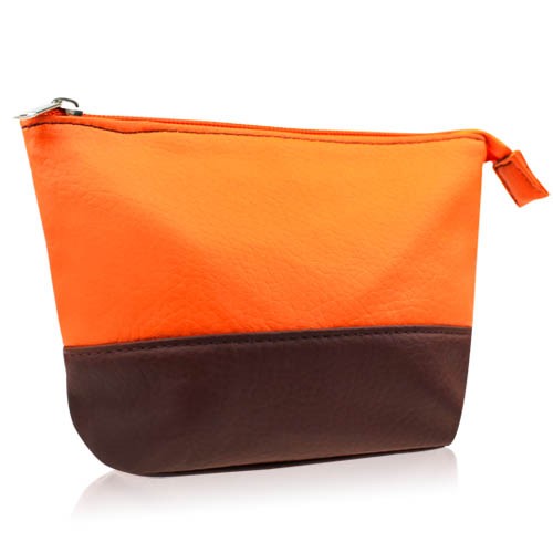 CLARINS 克蘭詩 法式橙氛雙色化妝包(17.5x4.5x12cm【美麗購】