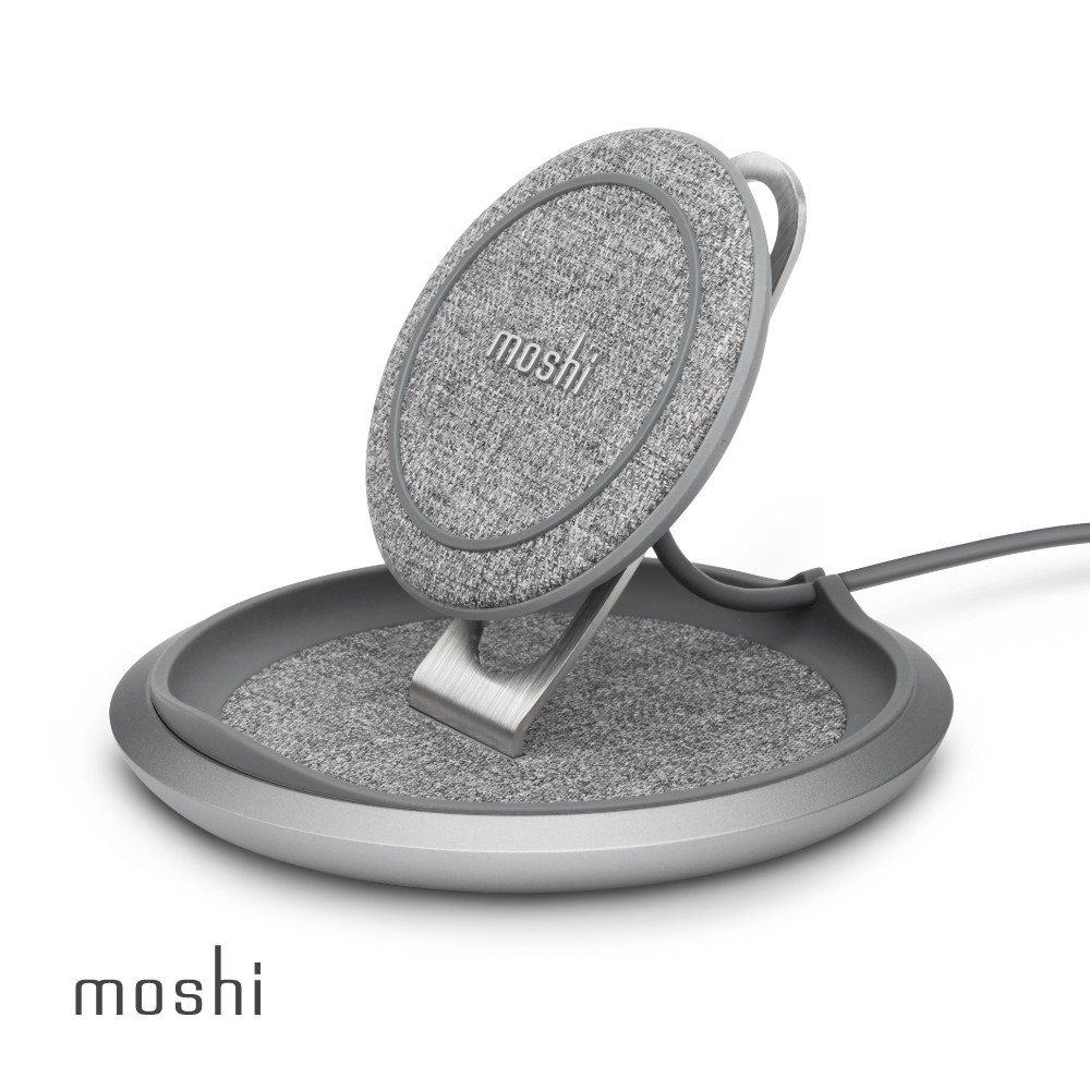 Moshi Lounge Q 直立可調式無線充電盤-需搭配USB-C充電器