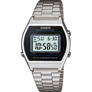 <秀>CASIO手錶公司貨附保證卡及發票，大錶面設計 B640WD-1A 金屬錶帶