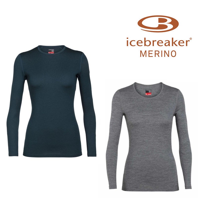 icebreaker 紐西蘭 TECH 260 女款羊毛圓領上衣 保暖底層衣 羊毛衣 IB104387