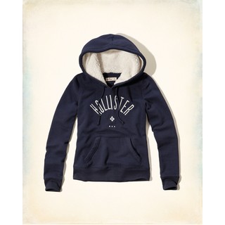 Hollister Embroidered Logo Graphic Hoodie 熊寶寶毛 帽T 現貨S