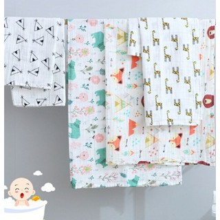 🔥台灣現貨🔥120*120公分 嬰兒包巾 紗布蓋毯 嬰兒包被 浴巾 嬰兒紗布包巾 紗布巾 床單 哺乳巾 蓋毯 空調被