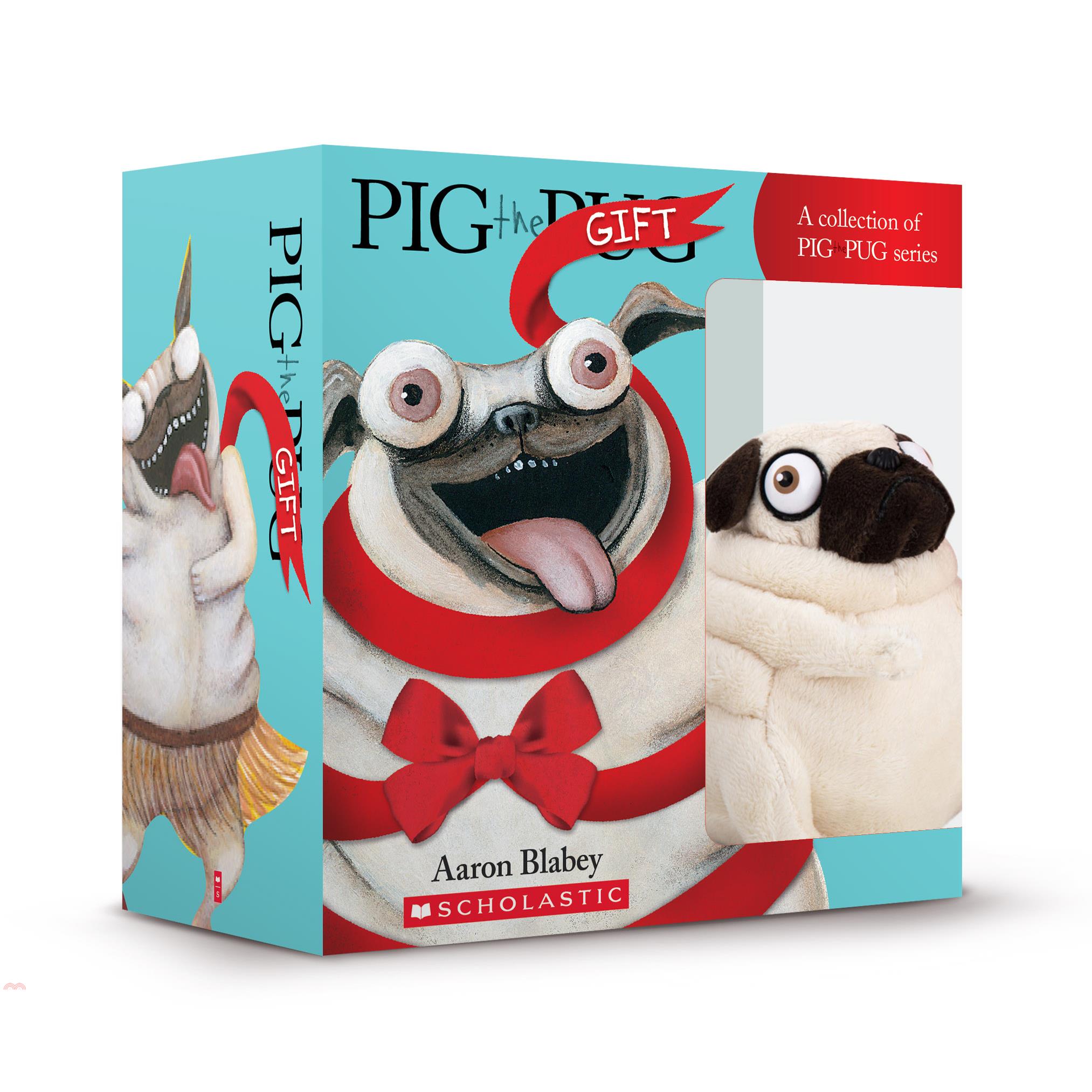 Pig The Pug Gift Set (4 Books + CD +Plush)