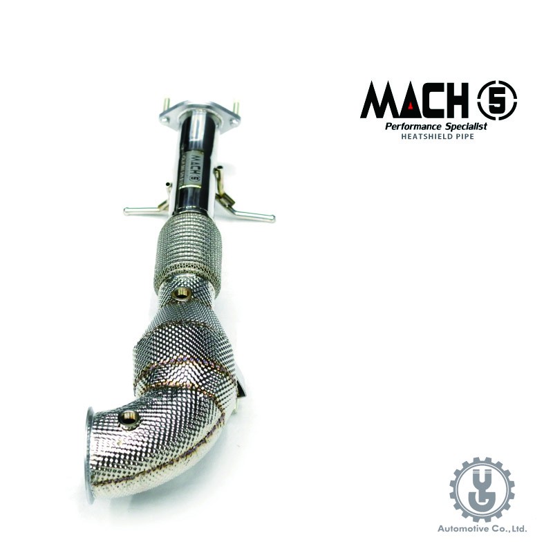 MACH5 高流量帶三元催化頭段 當派 排氣管 VOLVO S60 底盤系統【YGAUTO】
