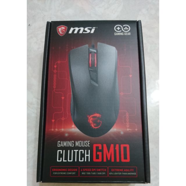 微星 MSI Clutch GM10 滑鼠 for hankyu0405
