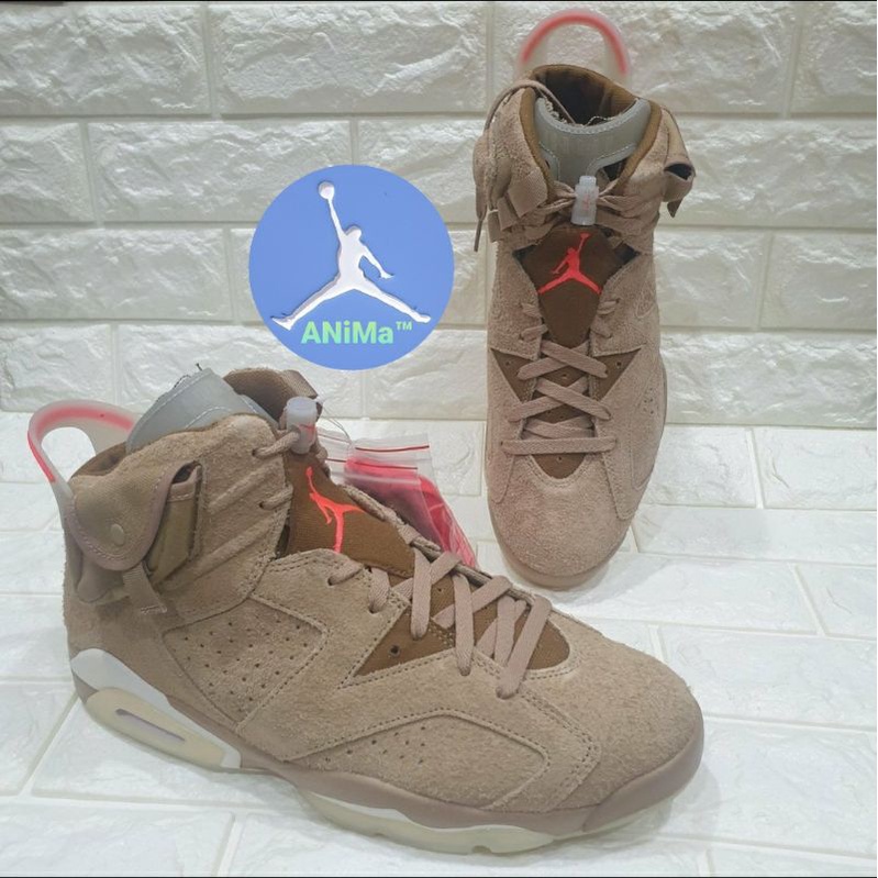 AiNMa™ Air Jordan 6 AJ6 x TravisScott TS棕色 DH0690-200 us11夜光