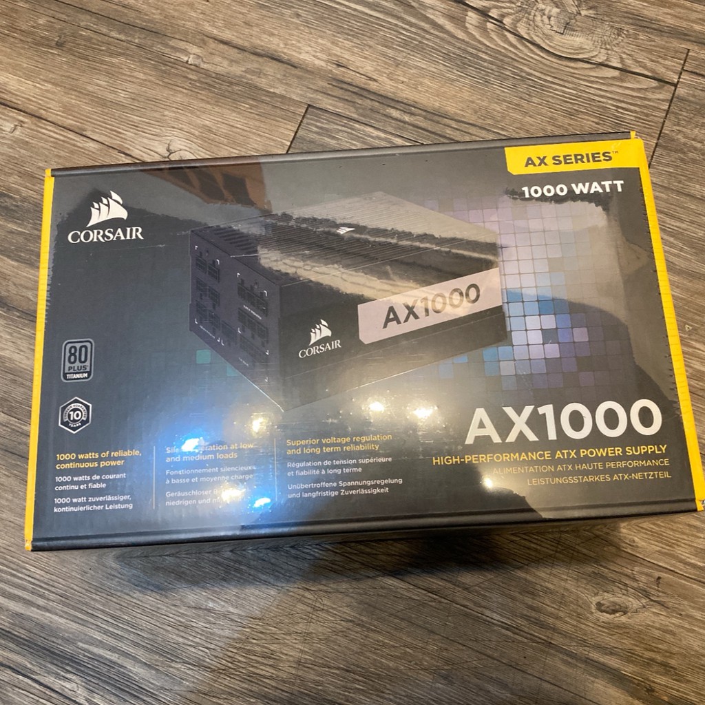 現貨 全新 台灣公司貨 CORSAIR 海盜船 AX1000 1000W 80Plus 鈦金牌 Titanium 電源