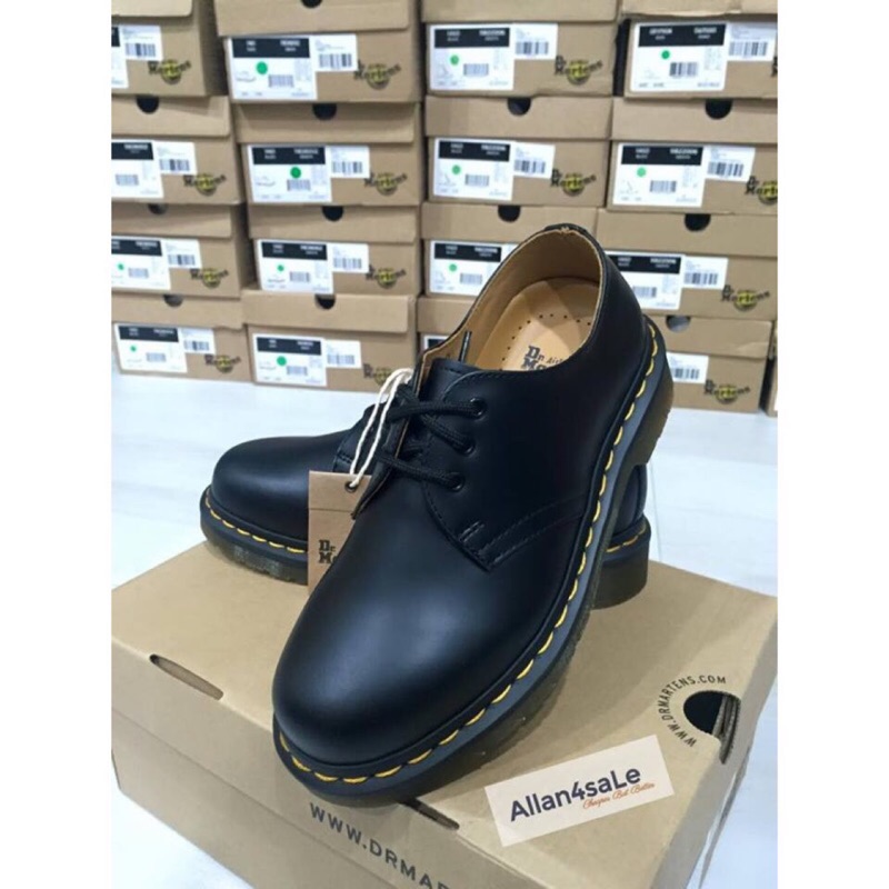 「Allan讀書會」Dr.martens 1461 男版馬丁馬汀 三孔 smooth 黑霧面 11838002 DMC