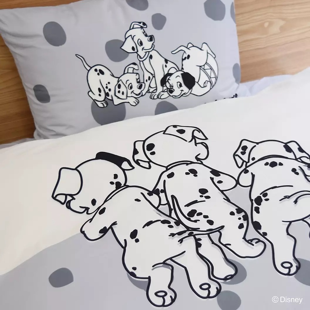 可愛大麥町🐾日本 迪士尼 101忠狗 單人床包組 床包 被套 枕頭套 寢具 庫伊拉 居家 民宿