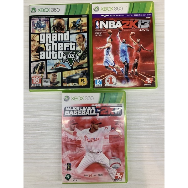 XBOX360 遊戲片/GTA5/NBA2K13/MLB2K11