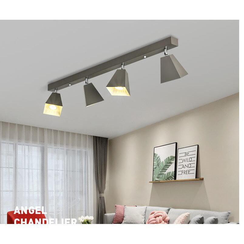 現貨 北歐led軌道燈客廳背景墻餐廳鐵藝房間裝飾臥室書房個性創意射燈 蝦皮購物
