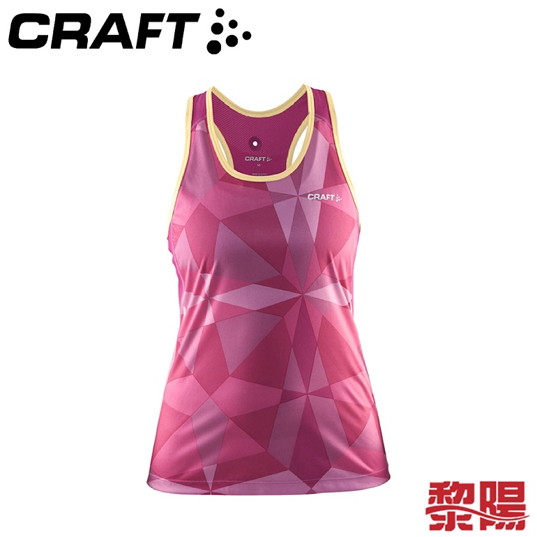 CRAFT 瑞典 1903966 圓領排汗背心 女款 (桃紅) 吸濕排汗/跑步/登山/旅遊 10R03966