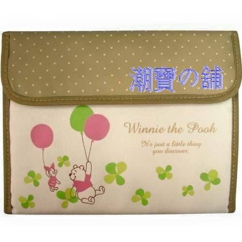 現貨 日本進口正版Disney小熊維尼收納包零錢包手拿包母子手帳  日本原始包裝