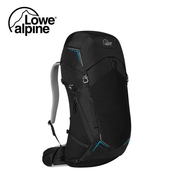 LoweAlpine | AirZone Trek 45:55 | 多功能登山背包 | 黑色 男款