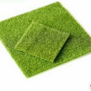 L-one 假草皮坪-30x30cm 微景觀多肉植物苔蘚盆栽擺件 DIY花盆裝飾品 園藝水族造景 展櫃鋪設 拍攝道具