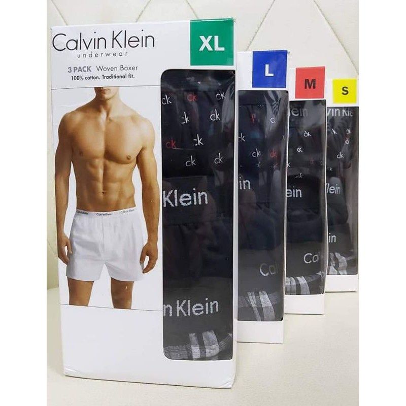 COSTCO 好市多calvin klein凱文克萊男四角內褲棉平織口褲#502287-502290#1513190