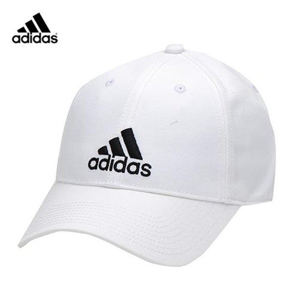 ADIDAS LOGO 經典 硬挺 老帽 白底黑字 S98150