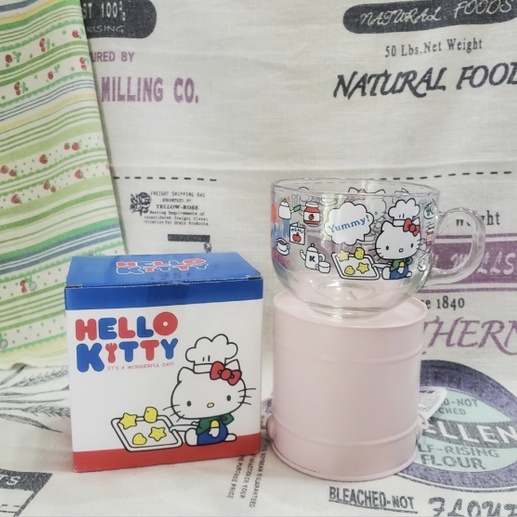 三麗鷗~HELLO KITTY玻璃大湯杯