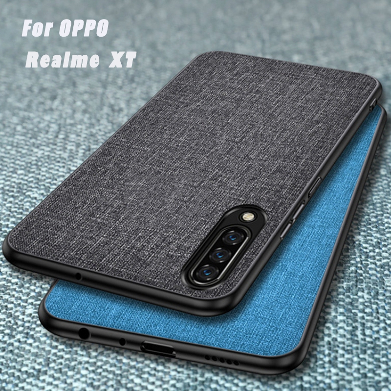 OPPO Realme XT OPPO Realme X2 手機殼 布藝軟殼 防摔 防指紋 防汗 保護殼純色布紋系列