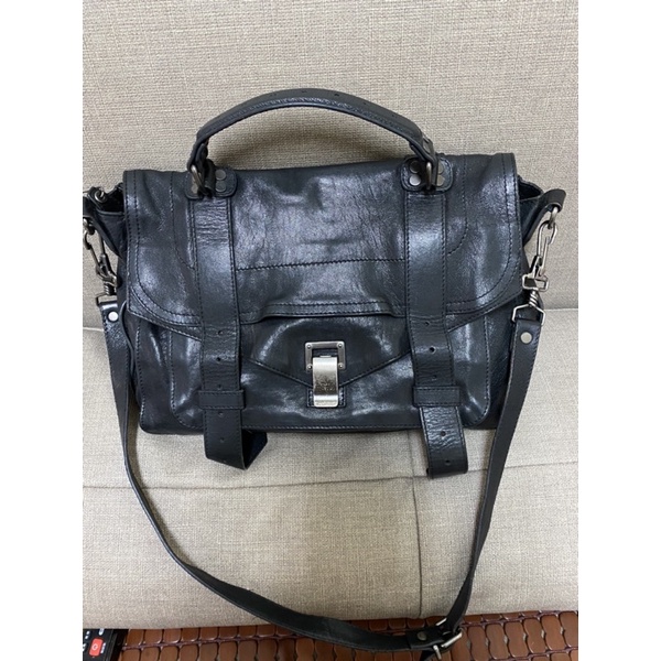 Proenza schouler medium PS1中款二手山羊皮斜背包