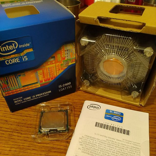 盒裝 intel i5-2400 1155 CPU 處理器 Intel I5-2400 CPU