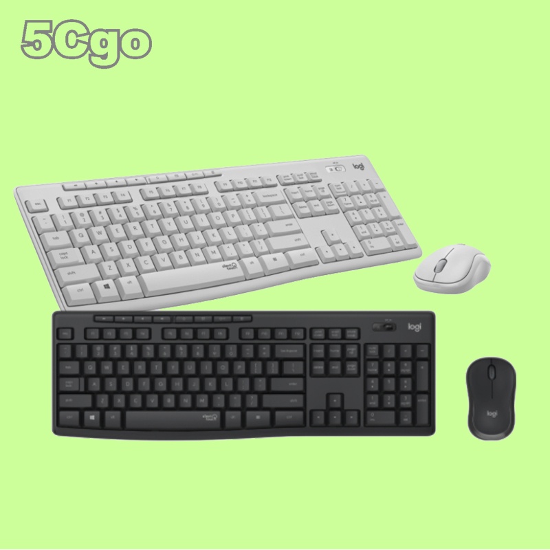 5Cgo【權宇】 羅技 MK295 靜音鍵鼠組-石墨灰 防潑濺設計全尺寸鍵盤配置 強大續航 1年保 含稅