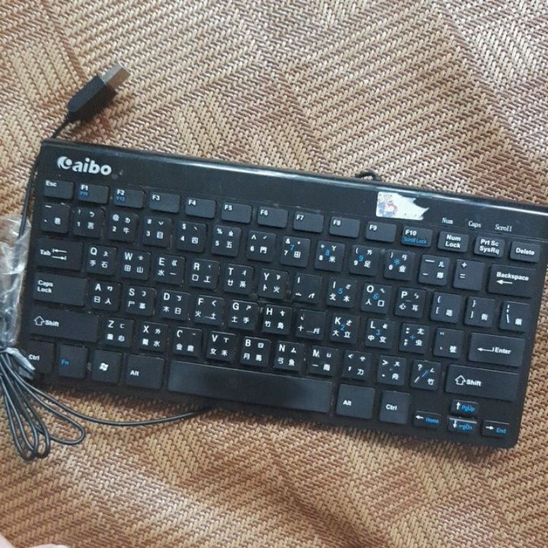 aibo 二手 輕薄 黑色 鍵盤 小鍵盤 about KB06高質感迷你USB鍵盤