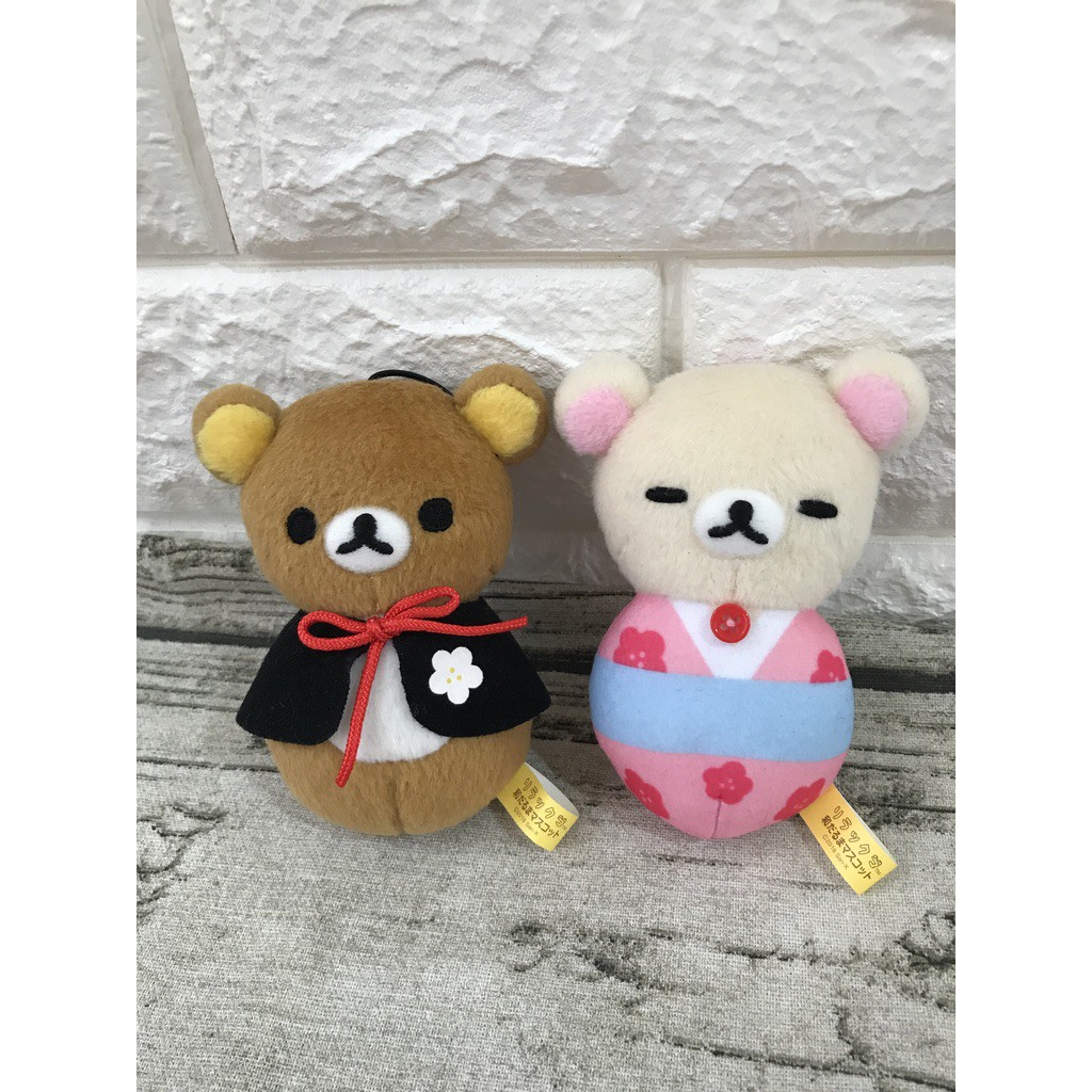 『現貨』全新 日本 正品 拉拉熊 懶懶熊 小白熊 過年 新年 服裝 玩偶 結婚 禮物 對熊