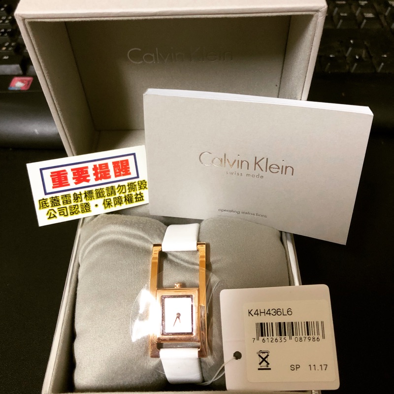 Calvin Klein 女生CK 手錶 K4H436L6