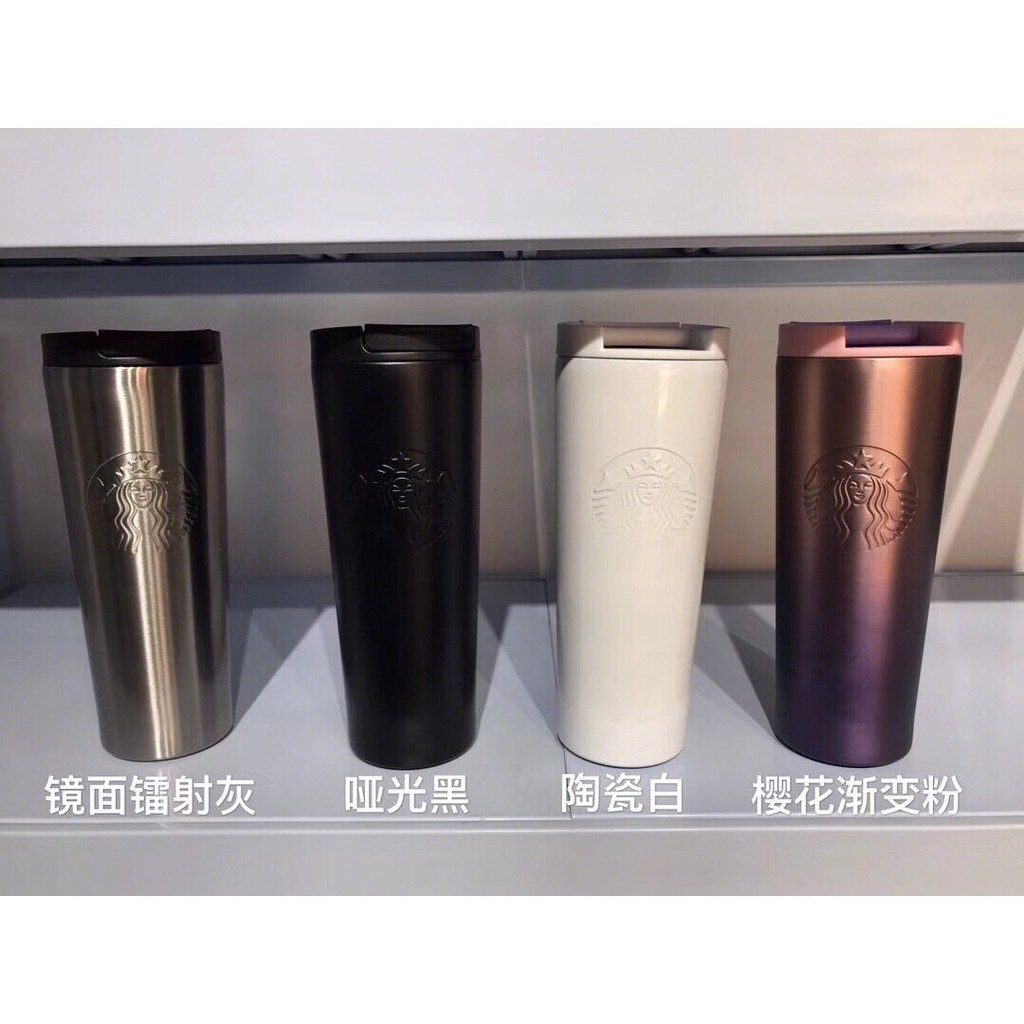 星巴克保溫杯水壺杯子限量版保溫杯便攜隨手不銹鋼創意大字母咖啡隨行杯 蝦皮購物