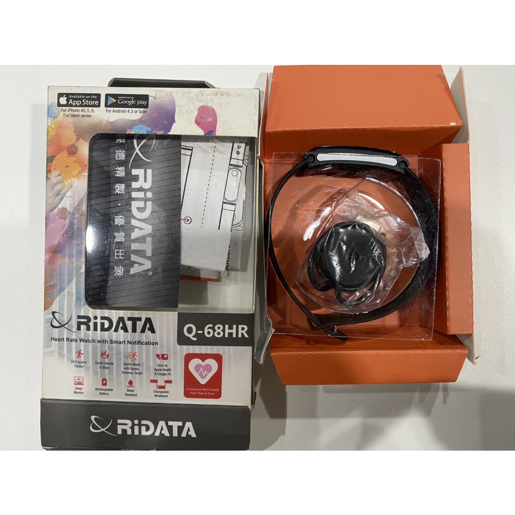 RIDATA錸德 Q-68HR 藍芽智能手環/含心率功能