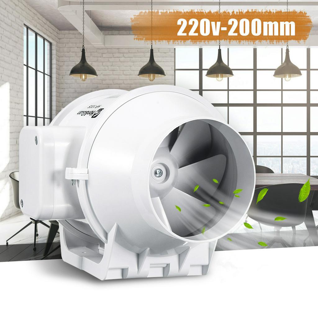 4'' 6'' 8'' 220V 通風直列通風管管道風扇鼓風機雙速控制器管道排氣扇增壓渦輪風扇