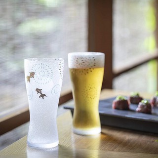 啤酒杯 日本製 現貨【ADERIA】石塚硝子 花火 啤酒對杯組 玻璃對杯組 花火對杯 玻璃杯 啤酒對杯 日本啤酒杯