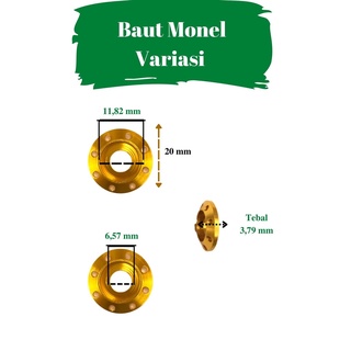 AZARIA Cincin baut variasi visor m6 改裝墊片 แหวนอีแปะ M6