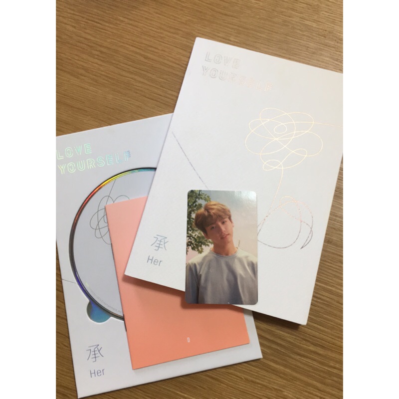 Bts 柾國專輯小卡 Love Yourself 承her 專輯 柾國 有些微瑕疵 防彈少年團 蝦皮購物