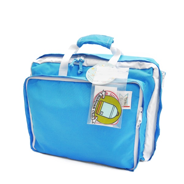 MOKUYOBI / Bedford Bag / L.A 空運繽紛多功能筆電手提後背包(附贈補丁徽章) - 天空藍