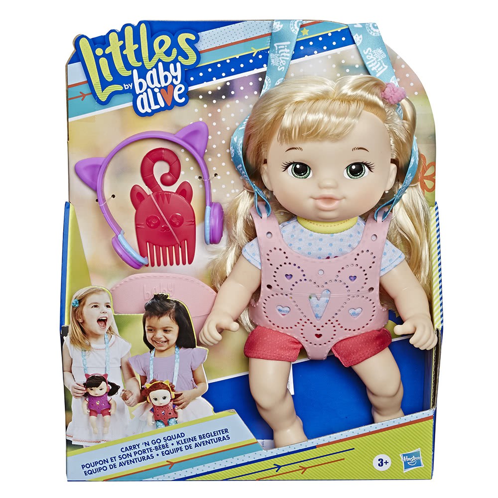 [TC玩具]  baby alive 淘氣寶貝 照顧型娃娃 小寶貝系列 背帶娃娃 金髮 原價699 特價